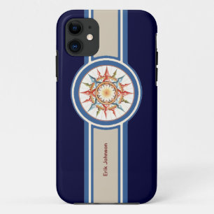 roze compass - add name Case-Mate iPhone case