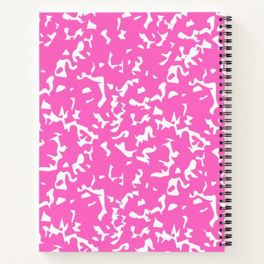 roze compositie spiraal notitieboek (Achterkant)