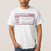 roze concertkaartje t-shirt (Voorkant)