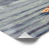 Roze conch Junonia Seashell Fotografie Perfect Poster (Hoek)