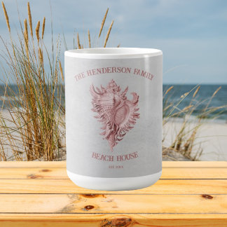 Roze conch Shell Coffee-Mok Koffiemok