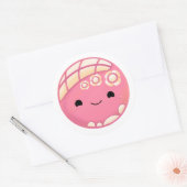 Roze Concha Pan Dulce Ronde Sticker (Envelop)