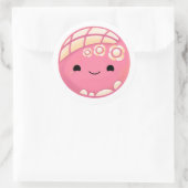 Roze Concha Pan Dulce Ronde Sticker (Tas)