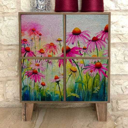 Roze Coneflower Decoupage tissuepapier