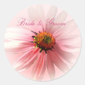 Roze ConeFlower Sticker (Voorkant)