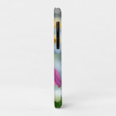 Roze Coneflower Wildflower Art Telefoon Case (Achterkant/links)