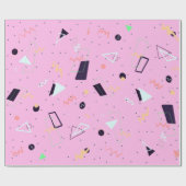 Roze Confetti 80-jarige artikelen voor het verpakk Cadeaupapier (Vlak)