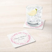 Roze Confetti - Aangepaste Coaster Kartonnen Onderzetters (Insitu)