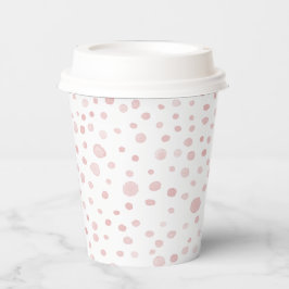 Roze Confetti Aquarel Stippen Papieren Bekertje Bekers