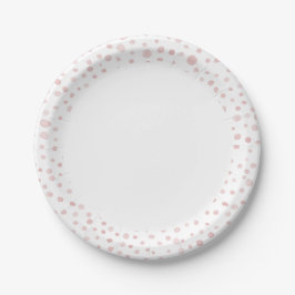 Roze Confetti Aquarel Stippen Papieren Bord