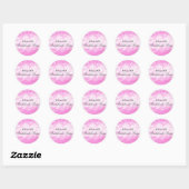 Roze Confetti Bachelorette Party Sticker (Vel)