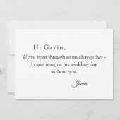 Roze Confetti Circles Groomsman Kaart (Achterkant)