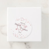 Roze Confetti Cirkels Bedankjes Labels (In situ)