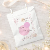 Roze Confetti cirkels Bedankzakje (Geknipt)