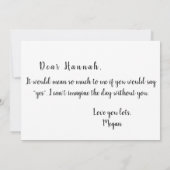 Roze Confetti cirkels bruidsmeisje Kaart (Achterkant)