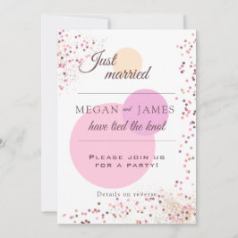 Roze Confetti Cirkels Kaart