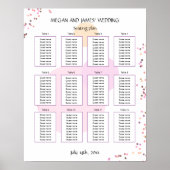 Roze Confetti cirkels Poster (Voorkant)