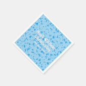Roze Confetti Doop Feestje Servet (Hoek)
