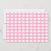 Roze confetti eerste verjaardag foto kaart (Achterkant)