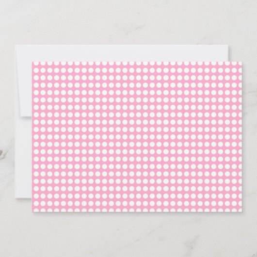 Roze confetti eerste verjaardag foto kaart (Achterkant)