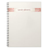 Roze Confetti Glitter Notitieboek (Voorkant)