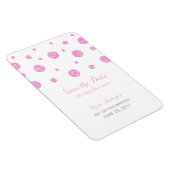 Roze Confetti Glitter sparen de Magnet van de Datu Magneet (Rechterzijde)