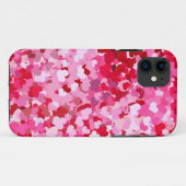 Roze confetti harten Case-Mate iPhone case (Achterkant (horizontaal))