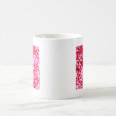 Roze confetti harten koffiemok (Center)