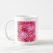Roze confetti harten koffiemok (Links)