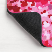 Roze Confetti Hearts Muismat (Hoek)