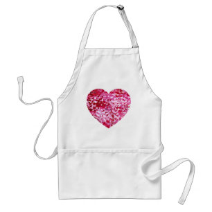 Roze Confetti Hearts Standaard Schort