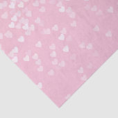 Roze Confetti Hearts Tissuepapier (Detail)