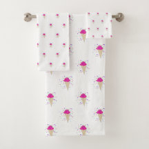 Roze Confetti Ijsje Kegel Patroon