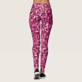 Roze Confetti/Mozaïekmultifunctionele printer Leggings (Achterkant)