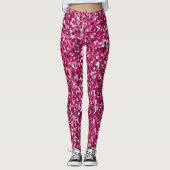 Roze Confetti/Mozaïekmultifunctionele printer Leggings (Voorkant)