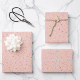 Roze Confetti pastelpapier Inpakpapier Vel