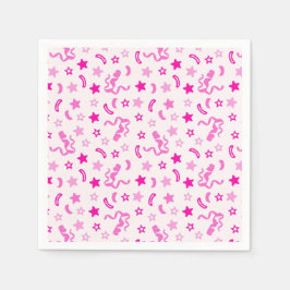 Roze Confetti Servet