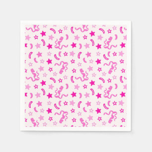 Roze Confetti Servet