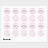 Roze Confetti Sticker voor Bachelorette Feestje (Vel)