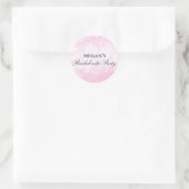 Roze Confetti Sticker voor Bachelorette Feestje (Tas)