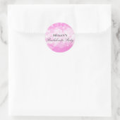 Roze Confetti Sticker voor Bachelorette Feestje (Tas)