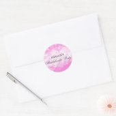 Roze Confetti Sticker voor Bachelorette Feestje (Envelop)