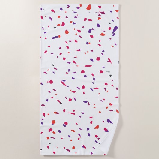 Roze Confetti Strandlaken (Voorkant)