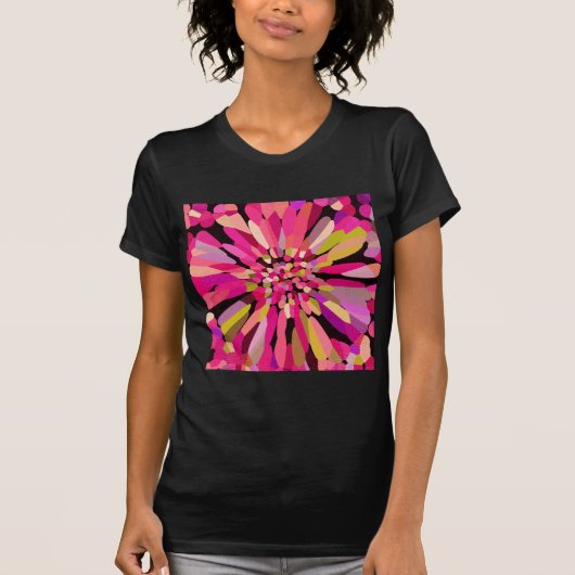Roze Confetti ventilator T-shirt (Voorkant)