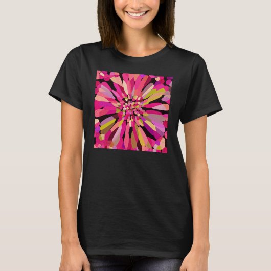 Roze Confetti ventilator T-shirt (Voorkant)