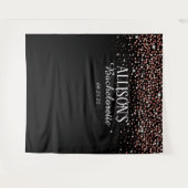 Roze Confetti vrijgezellenfeest Fotocabine Achterg Wandkleed (Voorkant (horizontaal))