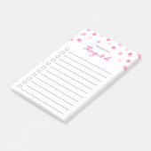 Roze Confetti wat te doen Post-it® Notes (Schuin)