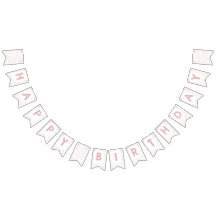 Roze Confetti Watercolor Stippen Slinger Vlag