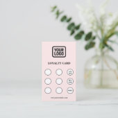 Roze Connect With Us Social QR Code Loyaltykaart Visitekaartje (Staand voorkant)