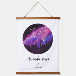 Roze constellatie Sagittarius Horoscope Sign Gift Hangend Wandkleed